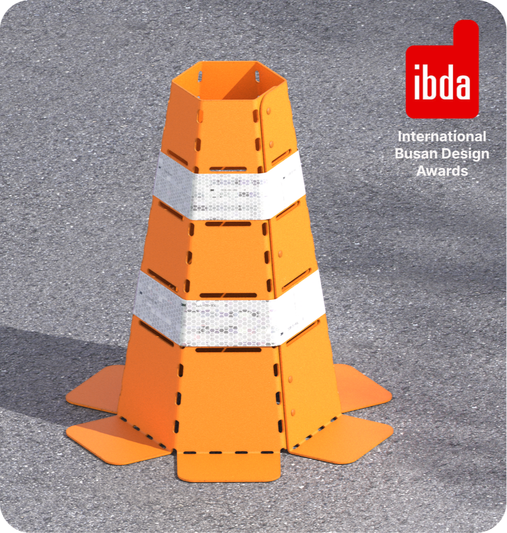 Sheet metal traffic cone