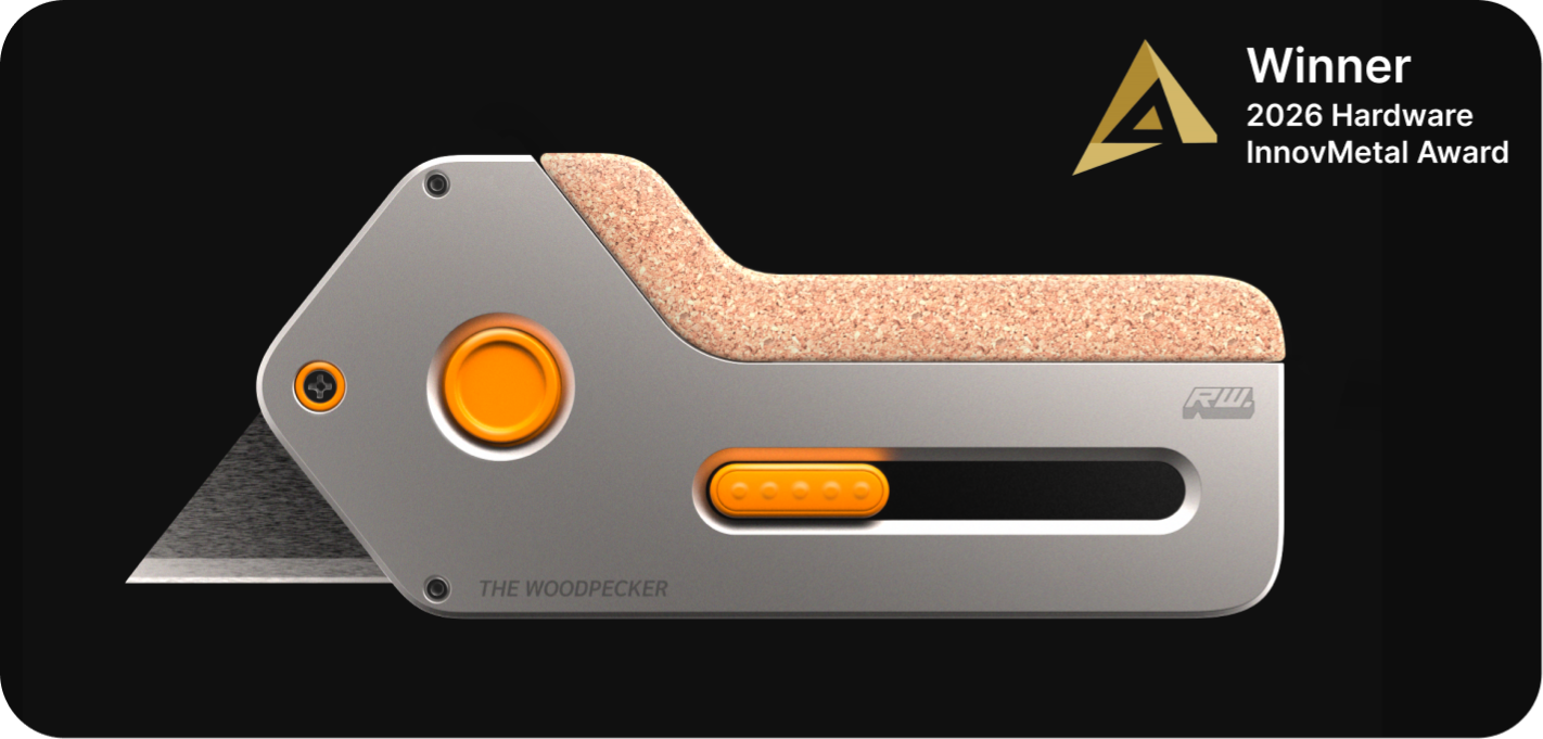 Utility knife inspired by a woodpecker