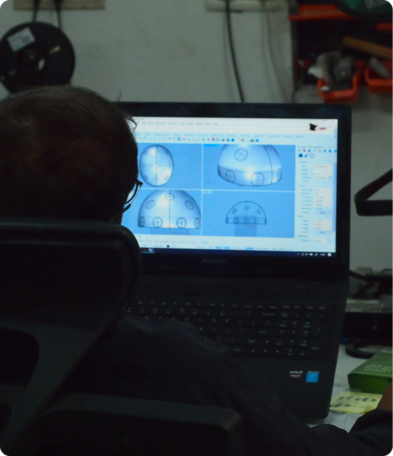 EEG headset final design image three