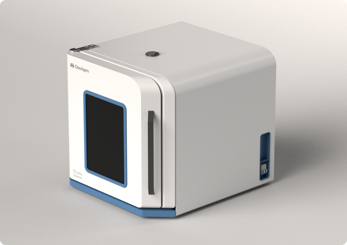 Glaviqem oven vertical handle detail
