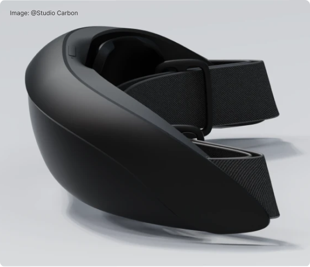 Black Mave tDCS headset concept render