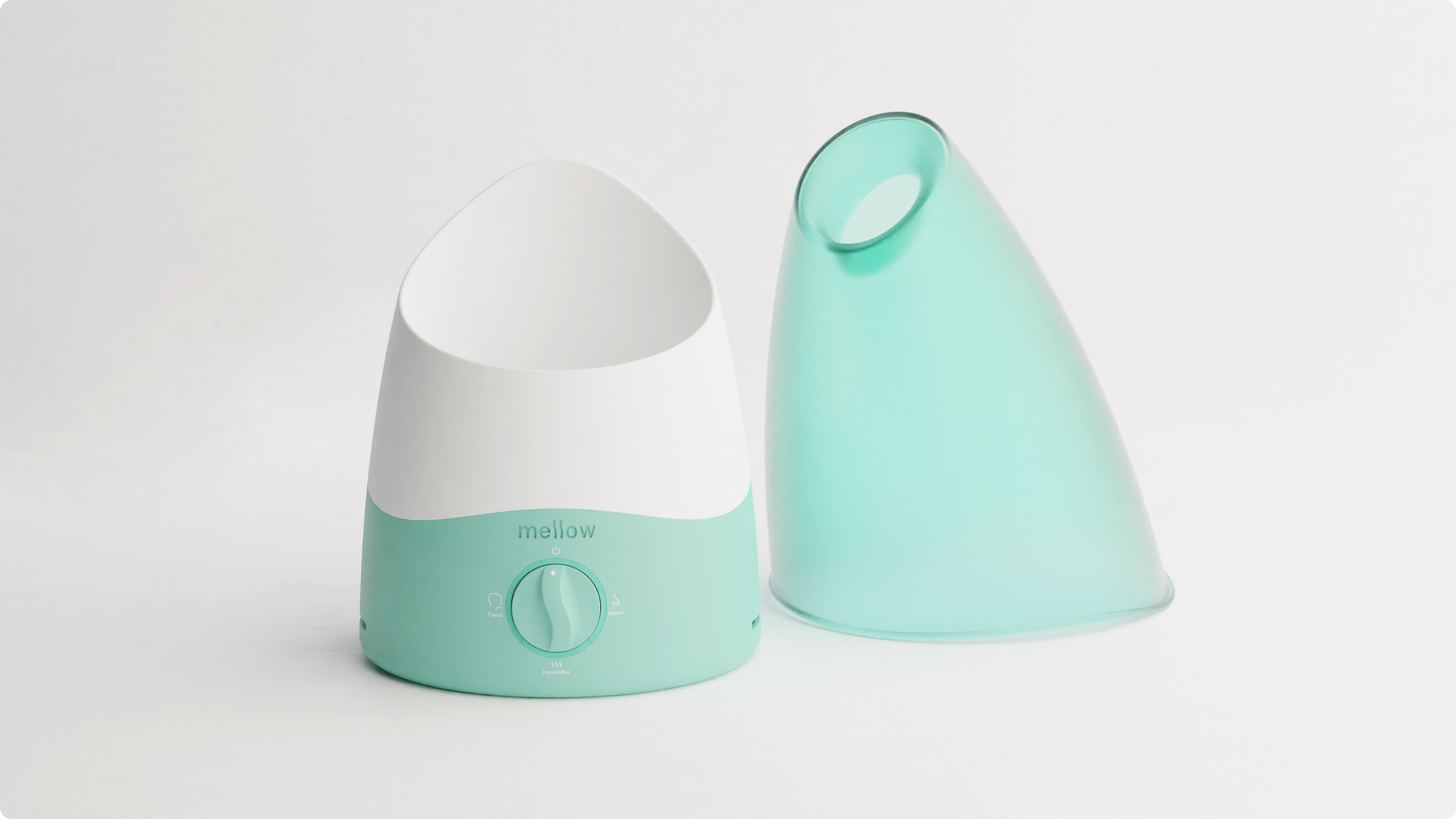 Mellow product hero render with accessories