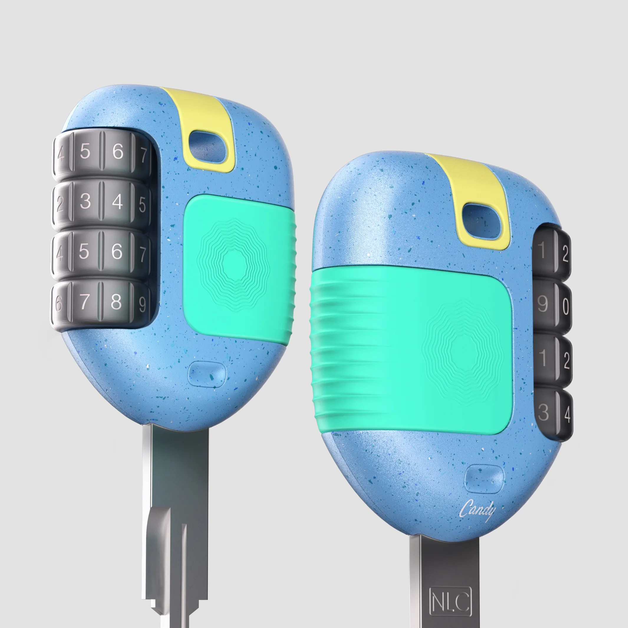 Candy car key detail
