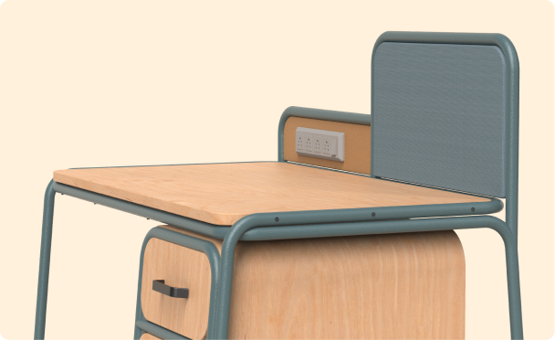 Study table side detail