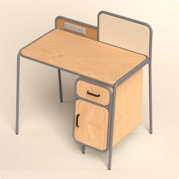 Study table detail render one