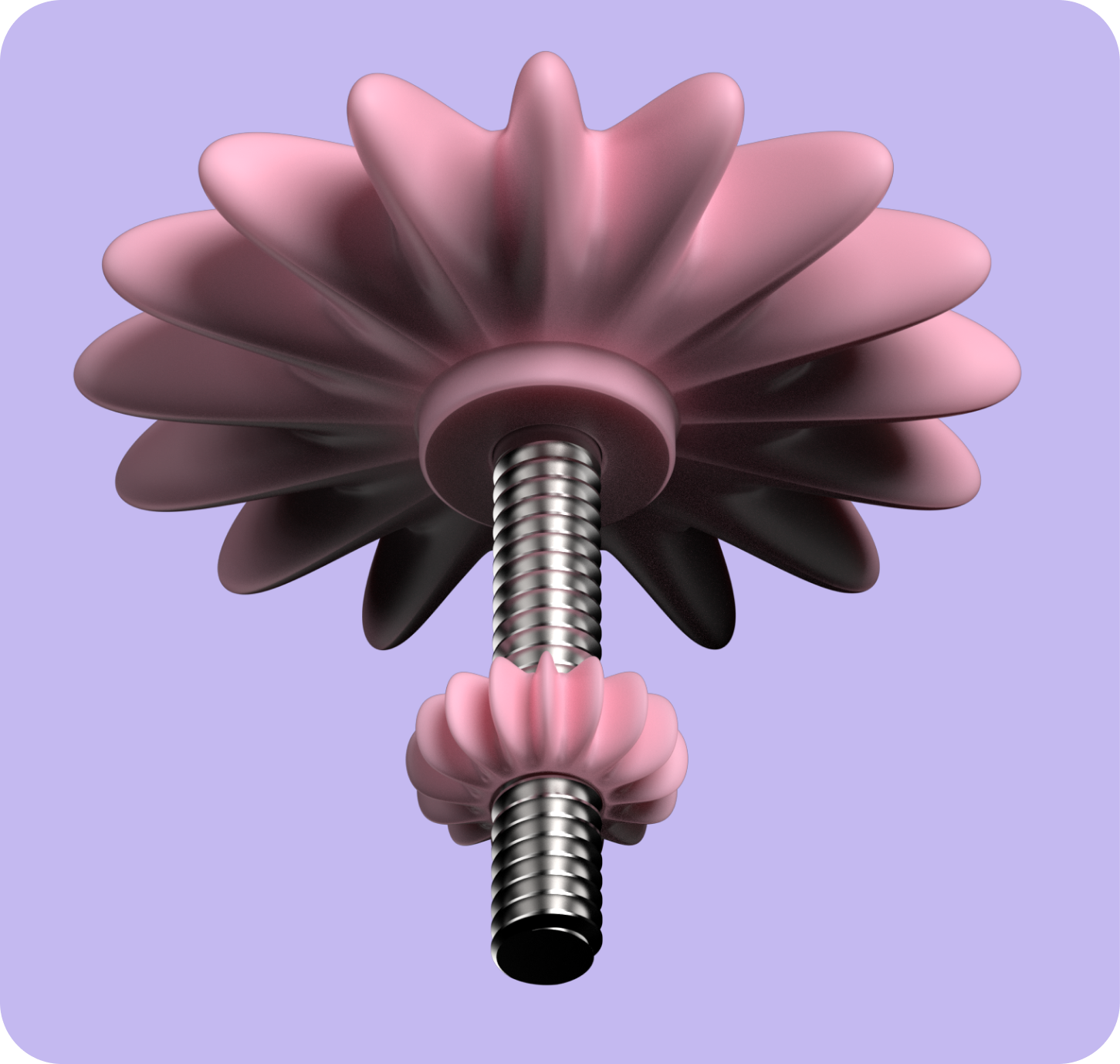 Flower-shaped Ballerina fastener concept