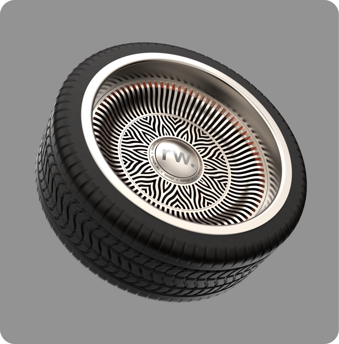 Ornamental automotive wheel concept