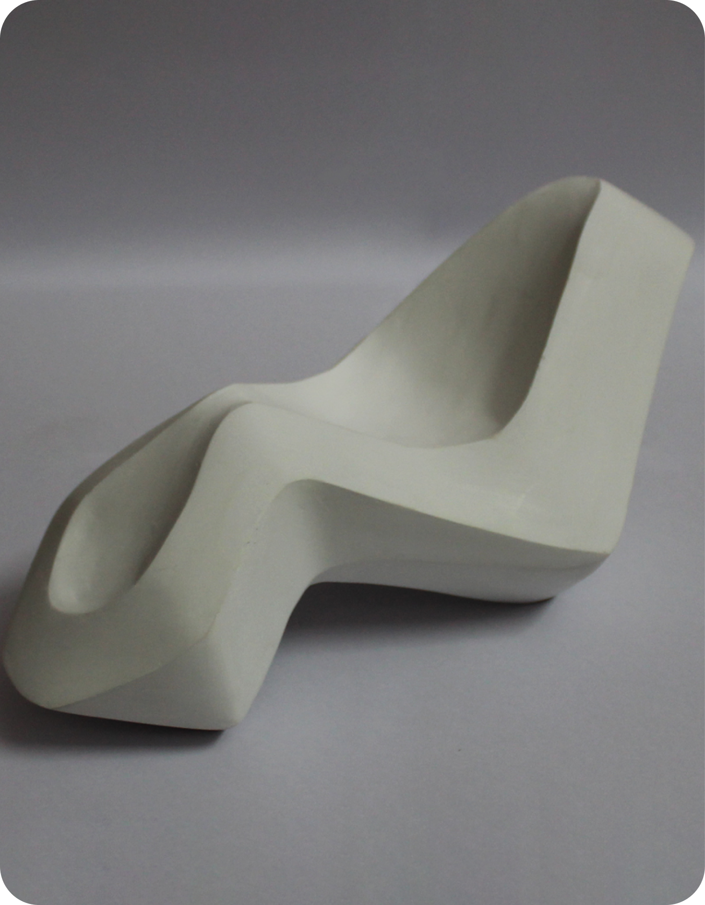Grey sculptural product form study