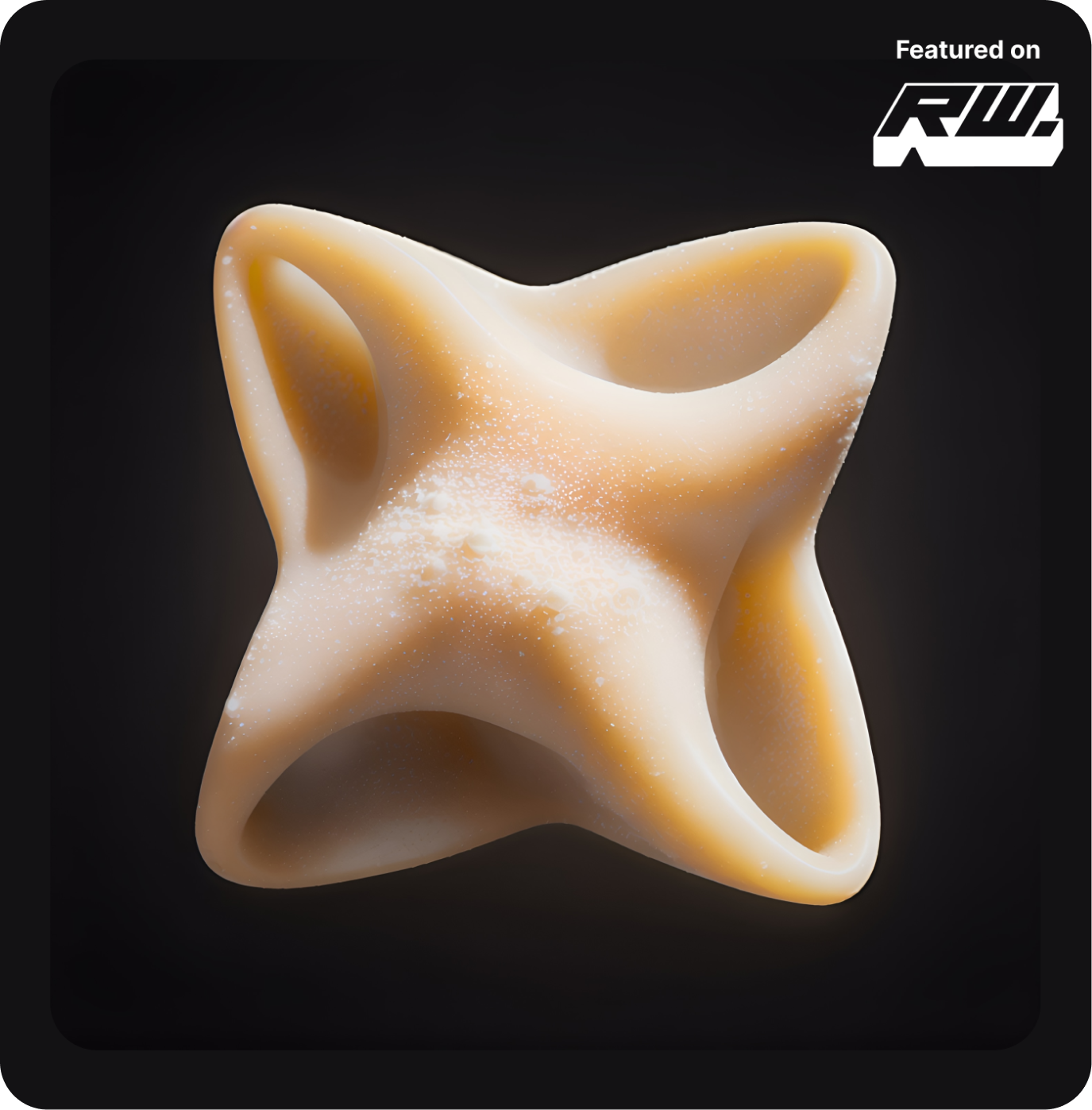 Shuriken-inspired pasta form